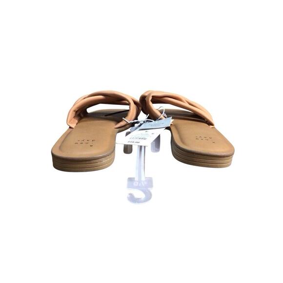 A New Day Women's Rory Criss Cross Padded Slide Sandals Light Brown Size 6.5 - Picture 5 of 8